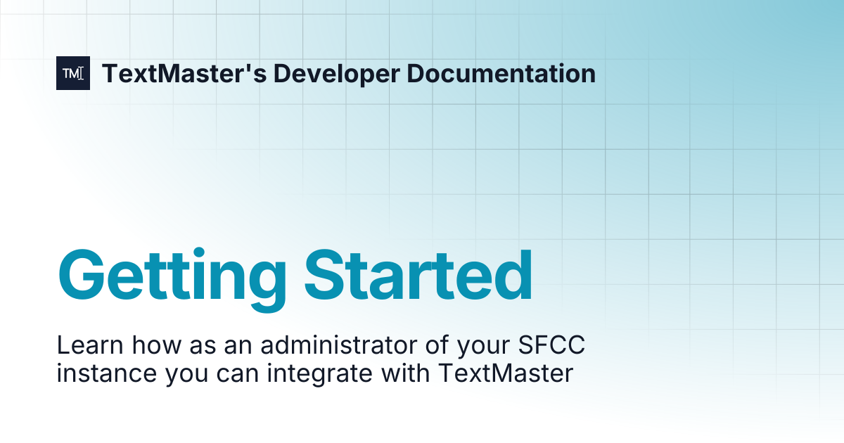 Getting Started | TextMaster's Developer Documentation